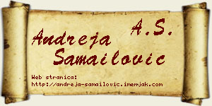 Andreja Samailović vizit kartica